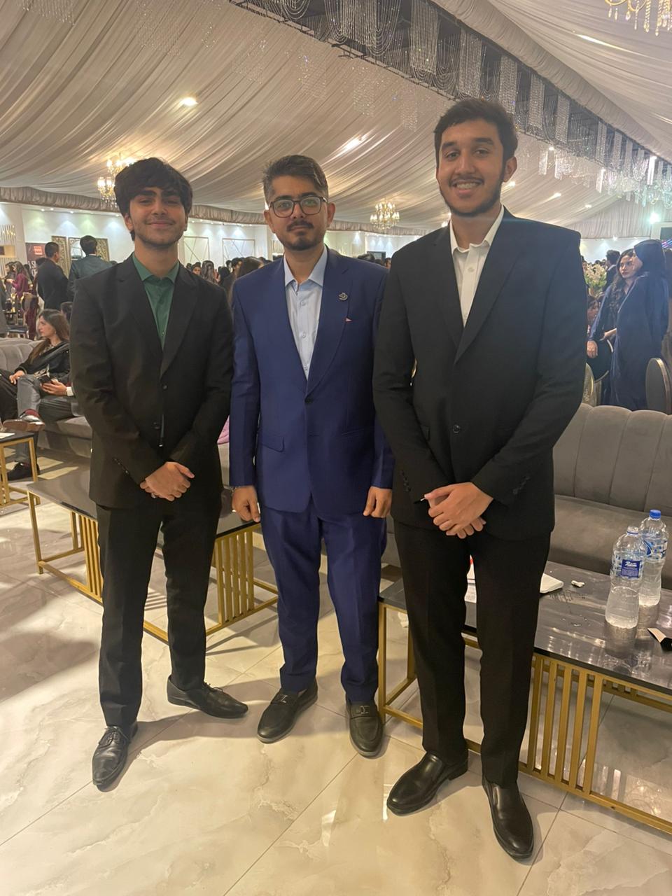 Economics students with Sir Zarak Mushtaq