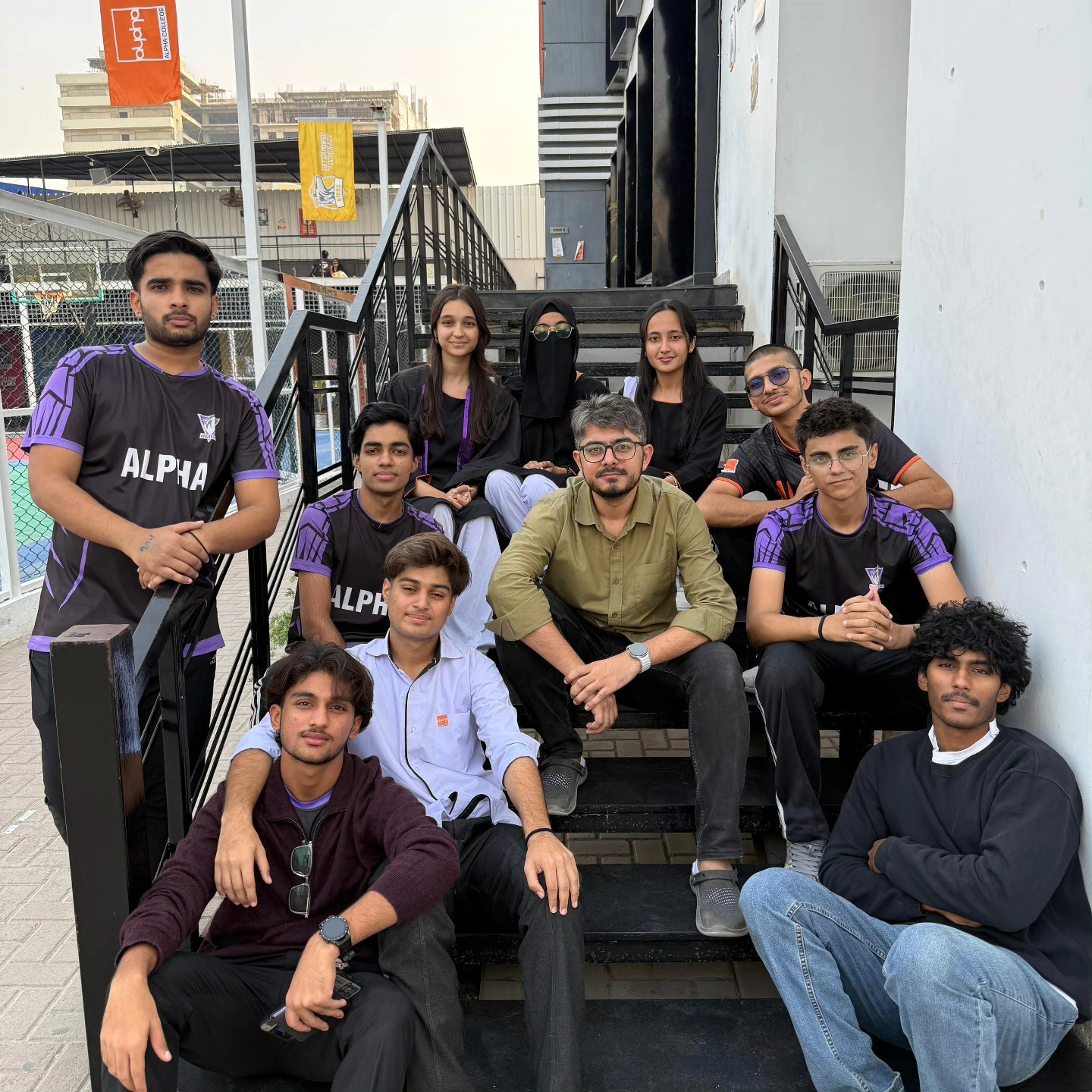 Economics students with Sir Zarak Mushtaq