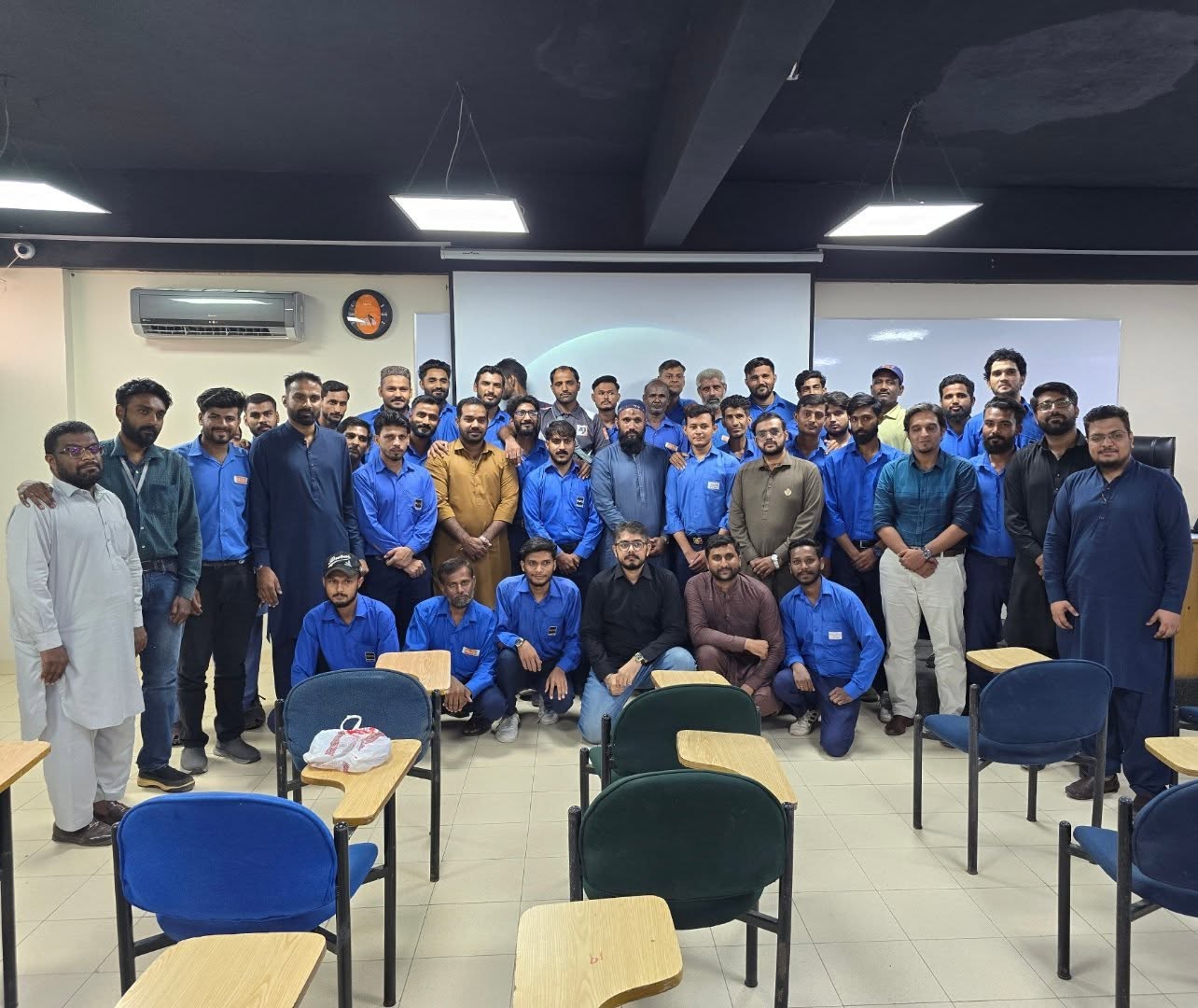 Economics students with Sir Zarak Mushtaq