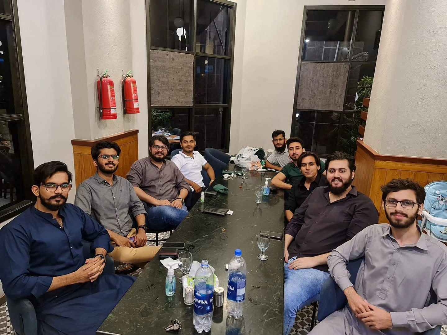 Economics students with Sir Zarak Mushtaq