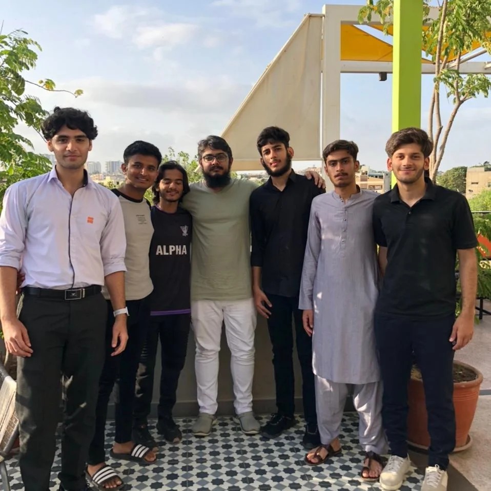 Economics students with Sir Zarak Mushtaq
