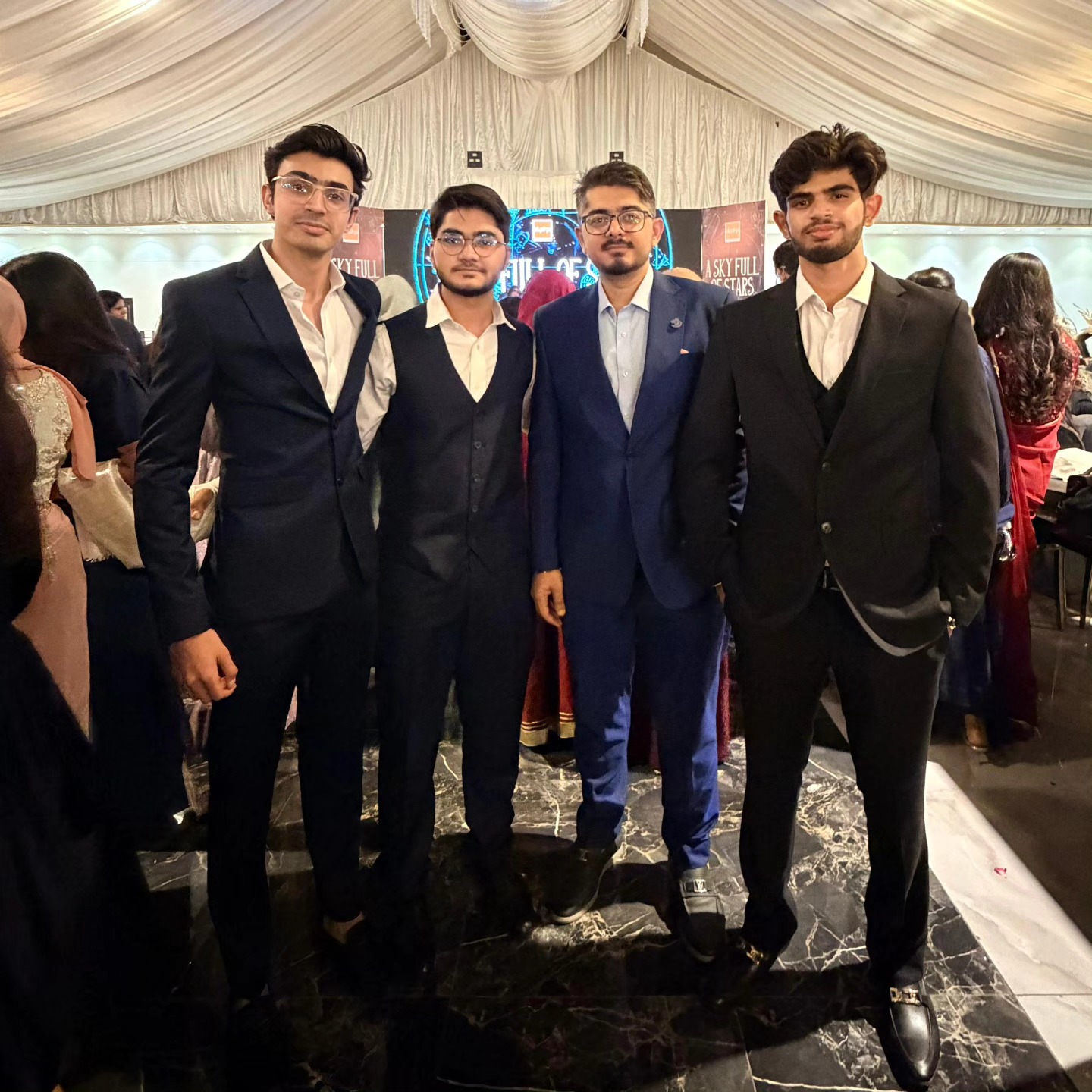 Economics students with Sir Zarak Mushtaq