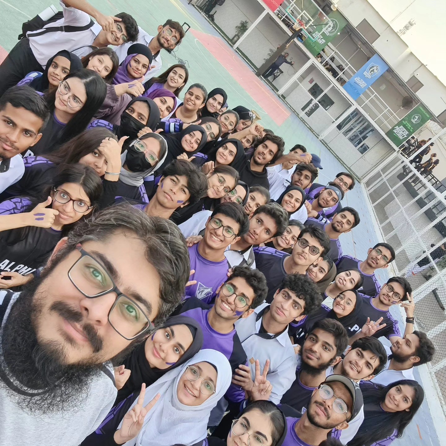 Economics students with Sir Zarak Mushtaq